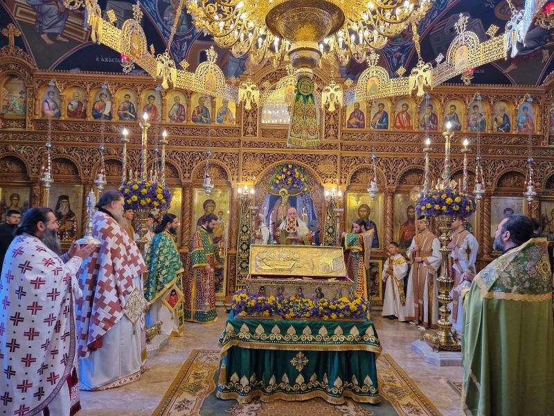 Η Σύναξη του Οσίου Γεωργίου του νέου ομολογητού (Καρσλίδη) στην Ιερά Μητρόπολη Δράμας.
